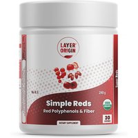 Simple Reds, Organic Red Polyphenols Fruit Powder, 240 g (30 Servings), Layer Origin Nutrition