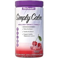 Simply Calm Magnesium Powder, Cherry Flavor, 1 lb, Bluebonnet Nutrition