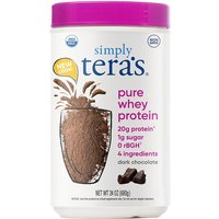 Pure Whey Protein - Dark Chocolate, Value Size, 24 oz, Simply Teras