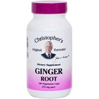 Ginger Root Capsule, 100 Vegicaps, Christophers Original Formulas