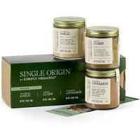Single Origin Spice Kit (Garlic, Cumin & Cinnamon), 3 Pack, Simply Organic