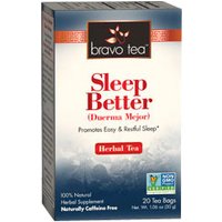 Sleep Better Herbal Tea, 20 Tea Bags, Bravo Tea