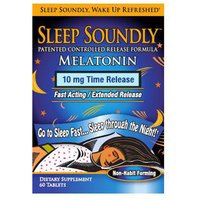 Sleep Soundly Melatonin 10 mg Time Release, 60 Tablets, Windmill Health Products