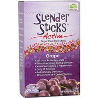 Slender Sticks Active - Grape, Drink Mix With Electrolytes, 12 Sticks, NOW Foods