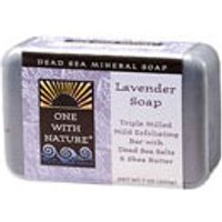 Bar Soap - Lavender, 7 oz, One with Nature Dead Sea Mineral Soap