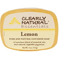 Glycerine Bar Soap - Lemon, 4 oz, Clearly Natural Soaps