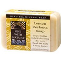 Bar Soap - Lemon Verbena, 7 oz, One with Nature Dead Sea Mineral Soap