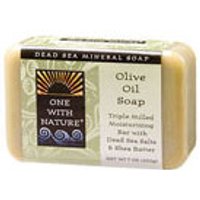 Bar Soap - Olive Oil, 7 oz, One with Nature Dead Sea Mineral Soap