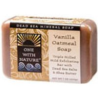 Bar Soap - Vanilla Oatmeal, 7 oz, One with Nature Dead Sea Mineral Soap
