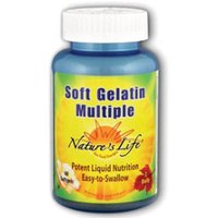 Soft Gelatin Multiple, Multi-Vitamin & Mineral, 60 Softgels, Natures Life