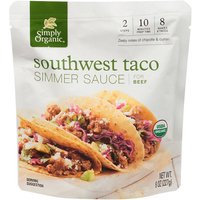 Southwest Taco Simmer Sauce for Beef, 8 oz, Simply Organic