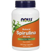 Spirulina 500 mg 100% Natural, 120 Vcaps, NOW Foods