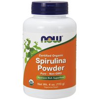 Spirulina Powder, Certified Organic, 4 oz, NOW Foods
