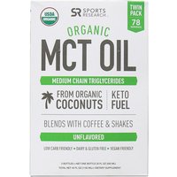 Sports Research Organic MCT Oil from Organic Coconuts, Unflavored, 20 oz x 2 Bottles