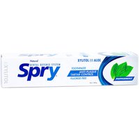 Spry Peppermint Xylitol Toothpaste, Fluoride Free, 5 oz, Xlear