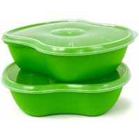 Square Food Storage Set, Apple Green, 25 oz x 2 Pack, Preserve