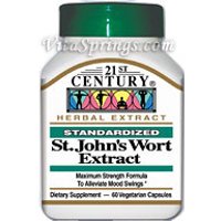 St. Johns Wort Extract 60 Vegetarian Capsules, 21st Century Health Care