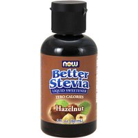 Better Stevia Liquid Sweetener - Hazelnut Flavor, 2 oz, NOW Foods