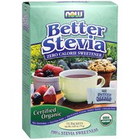 Organic Better Stevia, BetterStevia Value Size, 75 Packets, NOW Foods