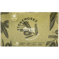 Stoneworks Dryer Sheets, Olive Leaf, 80 Compostable Sheets, Grab Green