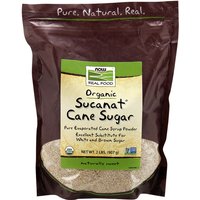 Sucanat Cane Sugar Organic Sweetener, 2 lb, NOW Foods