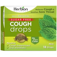 Sugar Free Cough Drops - Mint, 18 Lozenges, Herbion