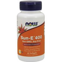 Sun-E 400, Natural Vitamin E, 60 Softgels, NOW Foods