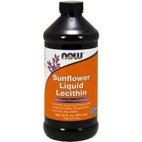 Sunflower Liquid Lecithin, 16 oz, NOW Foods