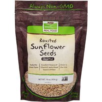 Roasted Sunflower Seeds, Unsalted, 1 lb, NOW Foods