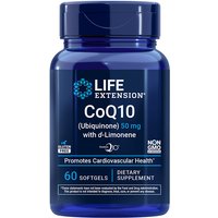 Super-Absorbable CoQ10 Ubiquinone with d-Limonene 50 mg, 60 Softgels, Life Extension