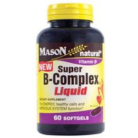 Super B-Complex Liquid, 60 Softgels, Mason Natural