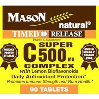 Super Vitamin C 500 Complex with Lemon Bioflavonoids, 90 Tablets, Mason Natural