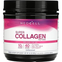 Super Collagen Peptides Powder, Unflavored, Value Size, 14.1 oz (400 g), NeoCell