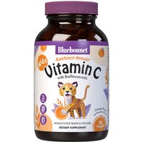 Super Earth Rainforest Animalz Vitamin C, Natural Orange Flavor, 90 Chewable Tablets, Bluebonnet Nutrition