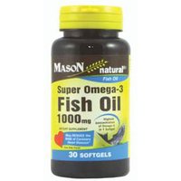 Super Omega-3 Fish Oil 1000 mg, 30 Softgels, Mason Natural