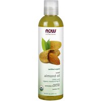 Sweet Almond Oil 100% Pure, Organic, 8 oz, NOW Foods