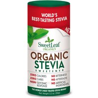 SweetLeaf Organic Stevia Sweetener Powder Shaker, 92 g, Wisdom Natural Brands