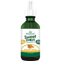 SweetLeaf Sweet Drops Liquid Stevia, Flavored Stevia Sweetener, English Toffee, 2 oz, Wisdom Natural Brands