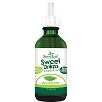 SweetLeaf Sweet Drops Liquid Stevia, Flavored Stevia Sweetener, SteviaClear, 2 oz, Wisdom Natural Brands