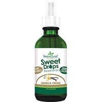 SweetLeaf Sweet Drops Liquid Stevia, Flavored Stevia Sweetener, Vanilla Creme, 2 oz, Wisdom Natural Brands