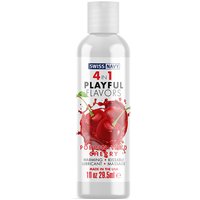 Swiss Navy 4 in 1 Playful Flavors Lubricant - Poppin Wild Cherry, 1 oz, MD Science Lab