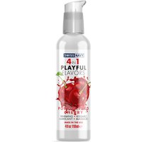 Swiss Navy 4 in 1 Playful Flavors Lubricant - Poppin Wild Cherry, 4 oz, MD Science Lab