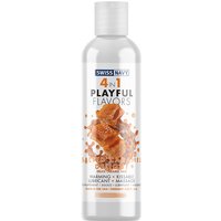 Swiss Navy 4 in 1 Playful Flavors Lubricant - Salted Caramel Delight, 1 oz, MD Science Lab