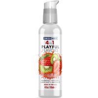 Swiss Navy 4 in 1 Playful Flavors Lubricant - Straw-Kiwi Pleasures, 4 oz, MD Science Lab