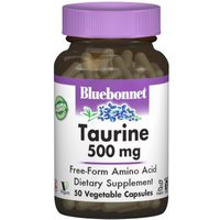 Taurine 500 mg, 50 Vegetable Capsules, Bluebonnet Nutrition