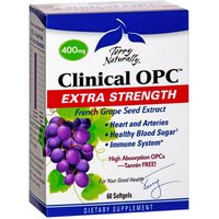 Terry Naturally Clinical OPC Extra Strength, French Grape Seed Extract, 60 Softgels, EuroPharma