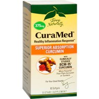 Terry Naturally CuraMed 375 mg, Superior Absorption Curcumin, 60 Softgels, EuroPharma