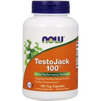 TestoJack 100 (Testo Jack 100), 120 Vcaps, NOW Foods