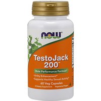 TestoJack 200 (Testo Jack Extra Strength), 60 Vcaps, NOW Foods