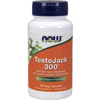 TestoJack 300, Tongkat Ali 300 mg, 60 Vegetarian Capsules, NOW Foods